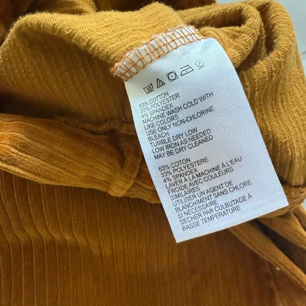 Urban Outfitters Marigold Flare Pants Women's High Waist Ribbed Knit Retro Y2k - Picture 13 of 14
